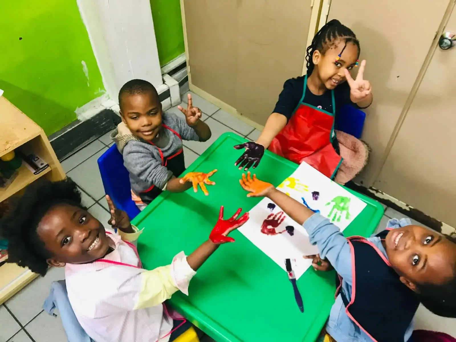 Happy children learning together at Khetshe Kids Academy